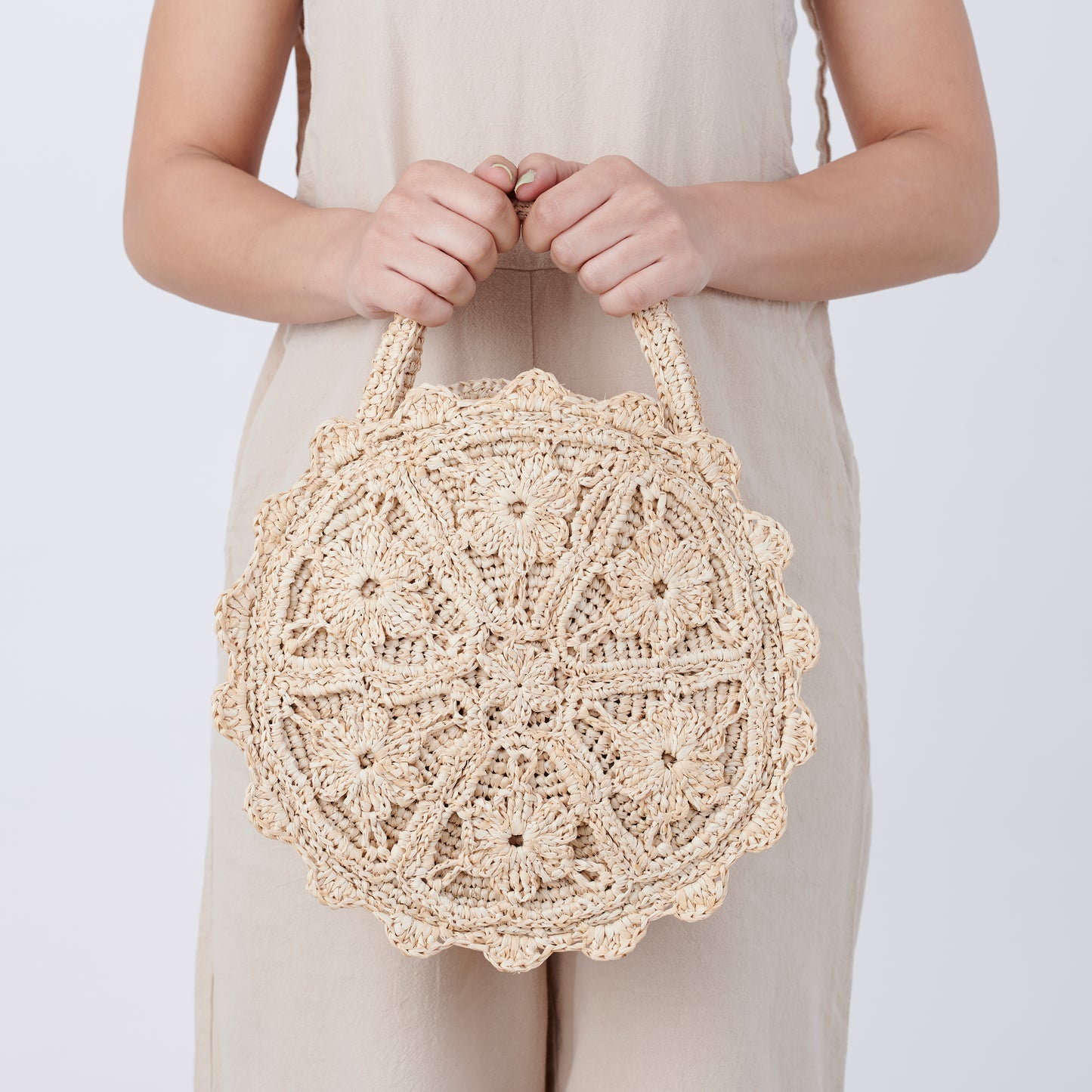 Hand Crochet Raffia Bag - MARIEL