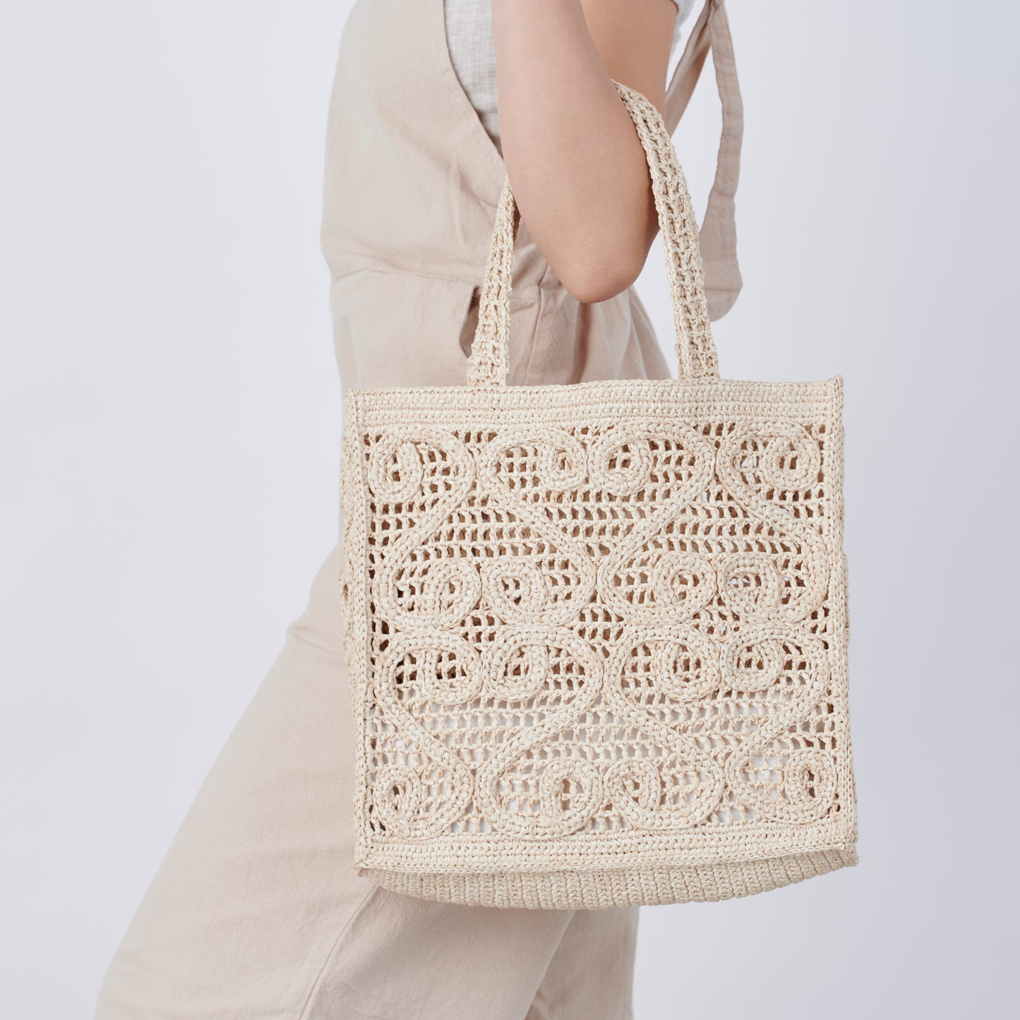 Hand Crochet Raffia Bag - HARP