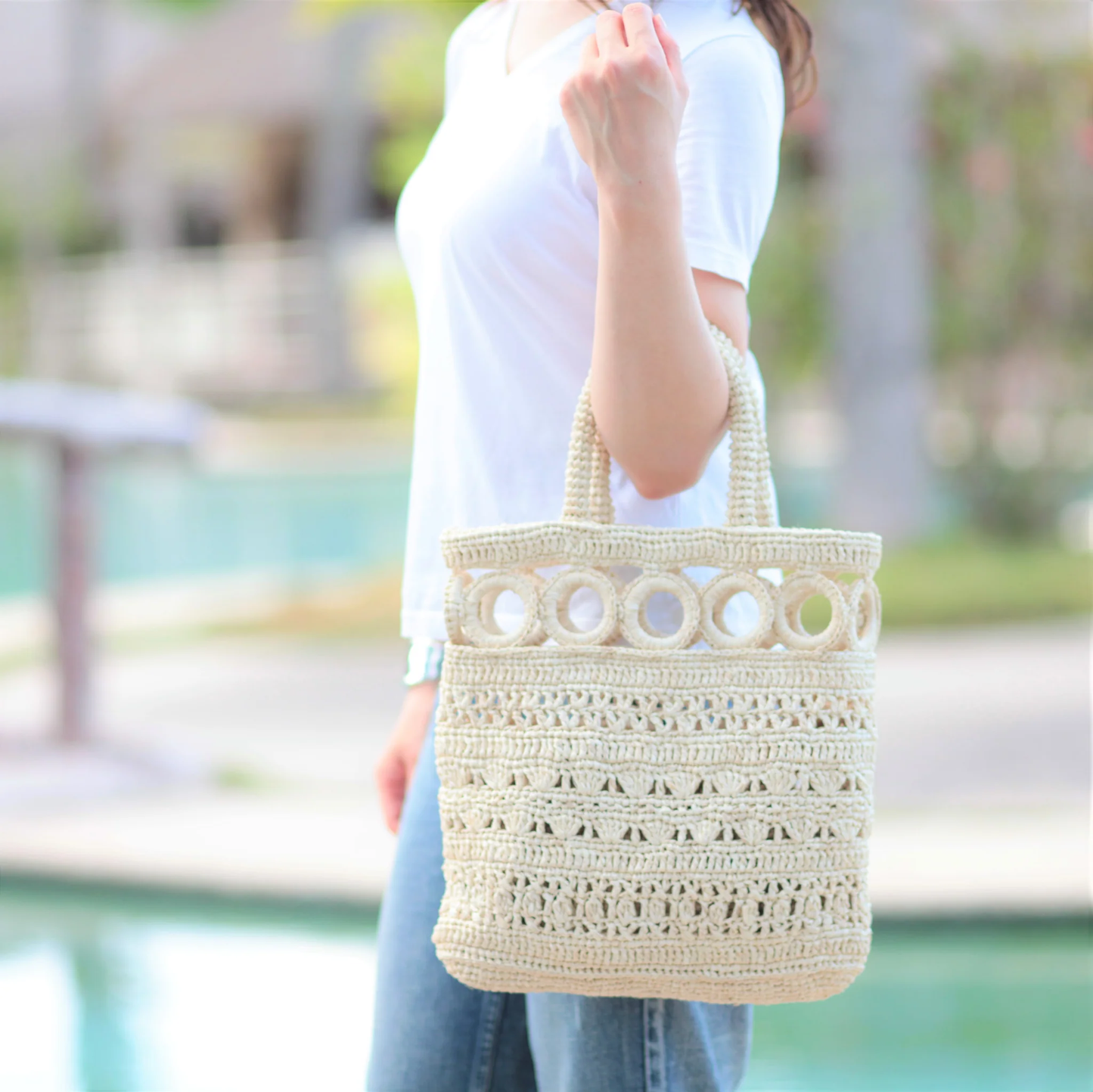 Hand Crochet Raffia Bag - KYA