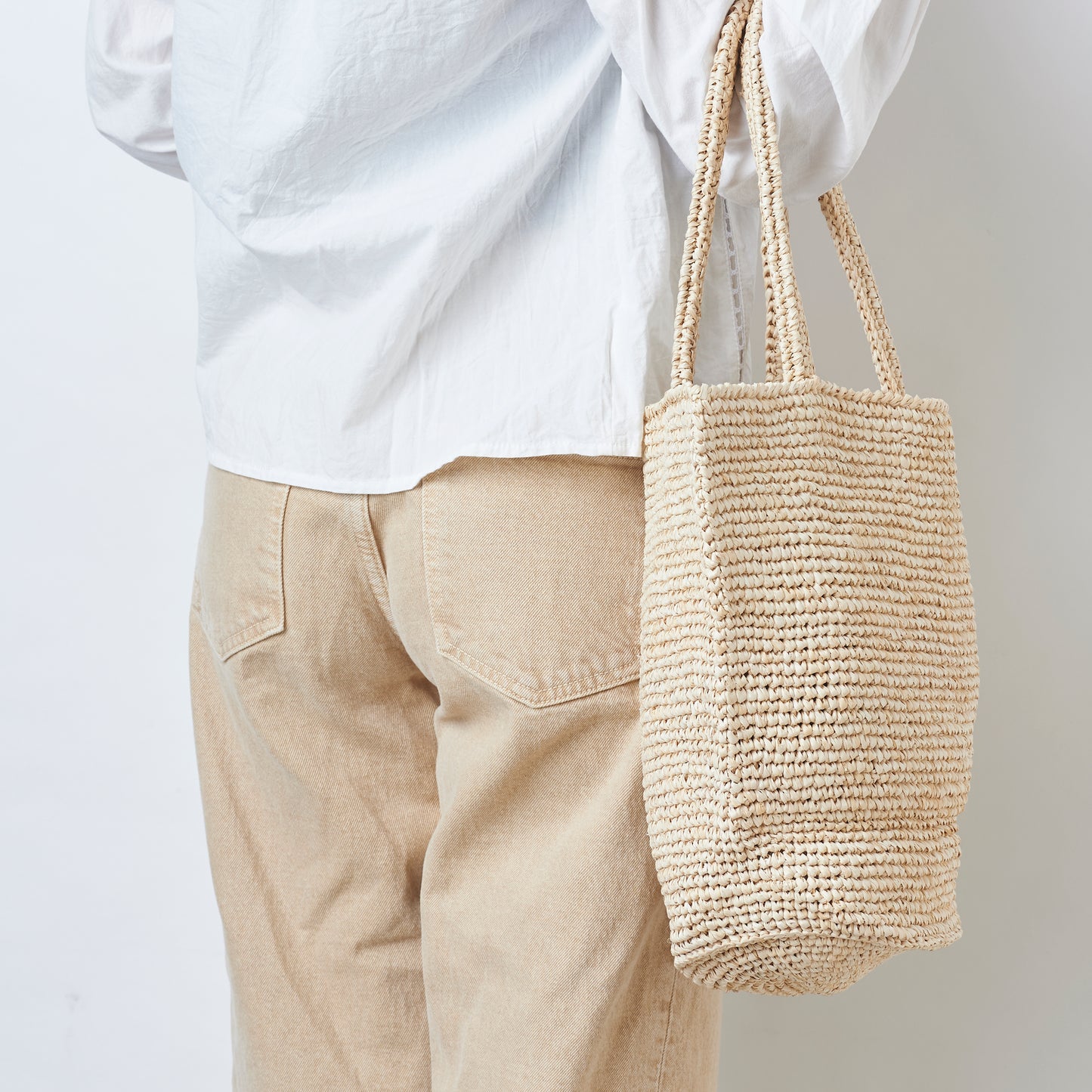 Hand Crochet Raffia Bag - PURAL (Beige)