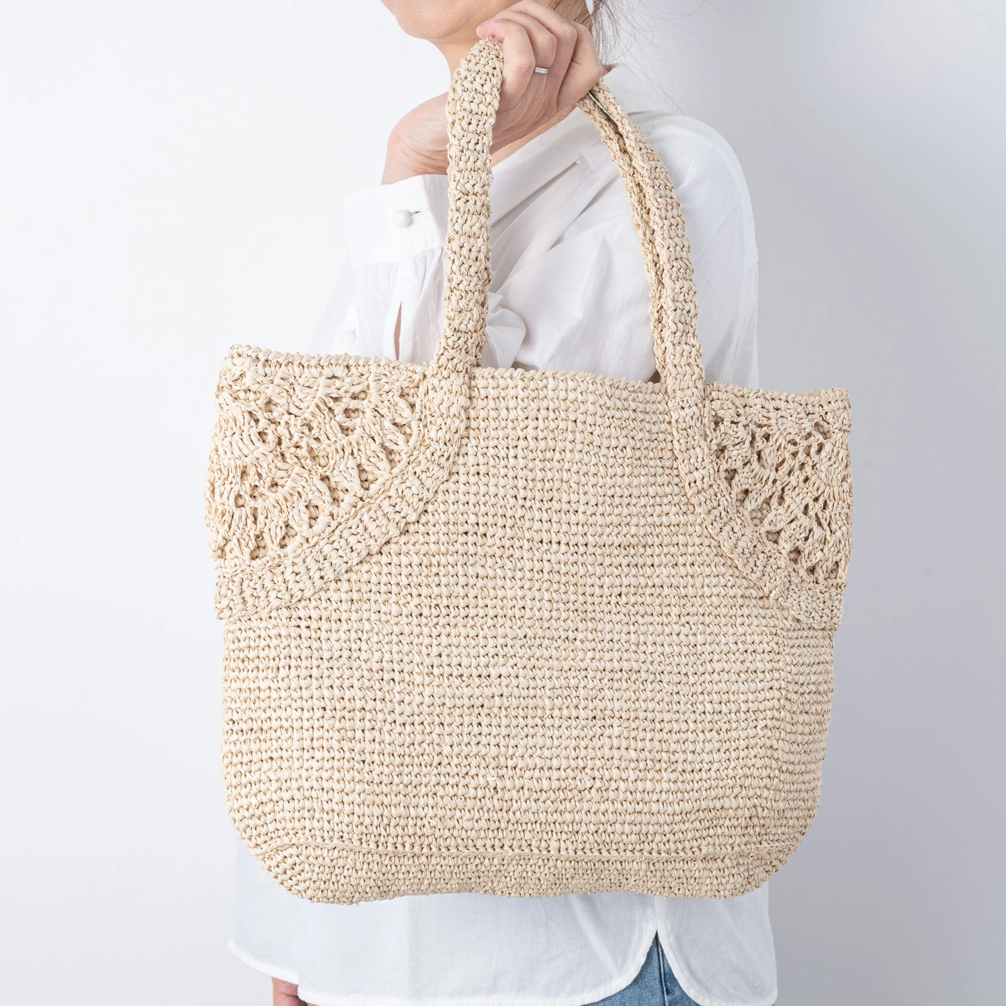 Hand Crochet Raffia Bag - AROUND