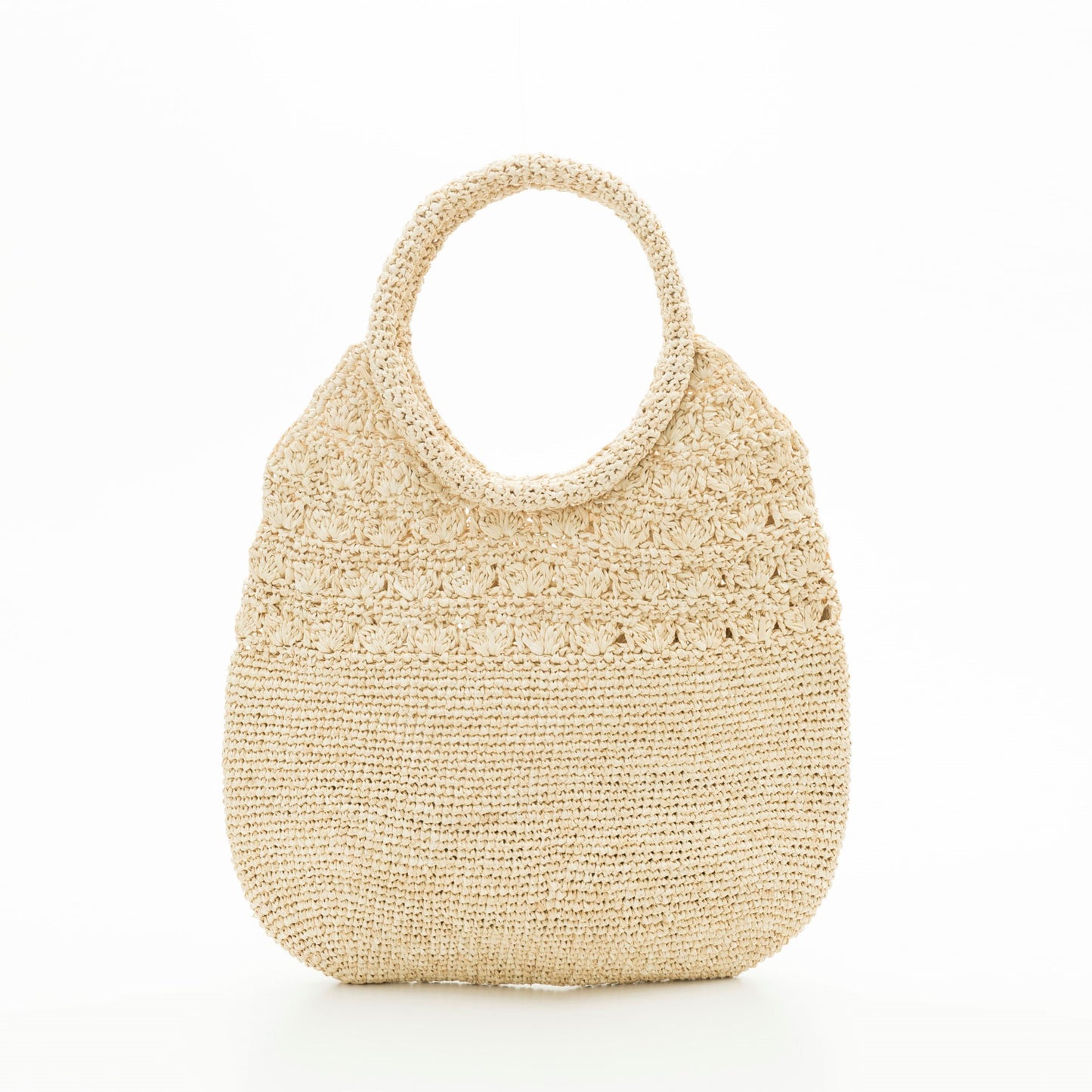 Hand Crochet Raffia Bag - Shell Bag