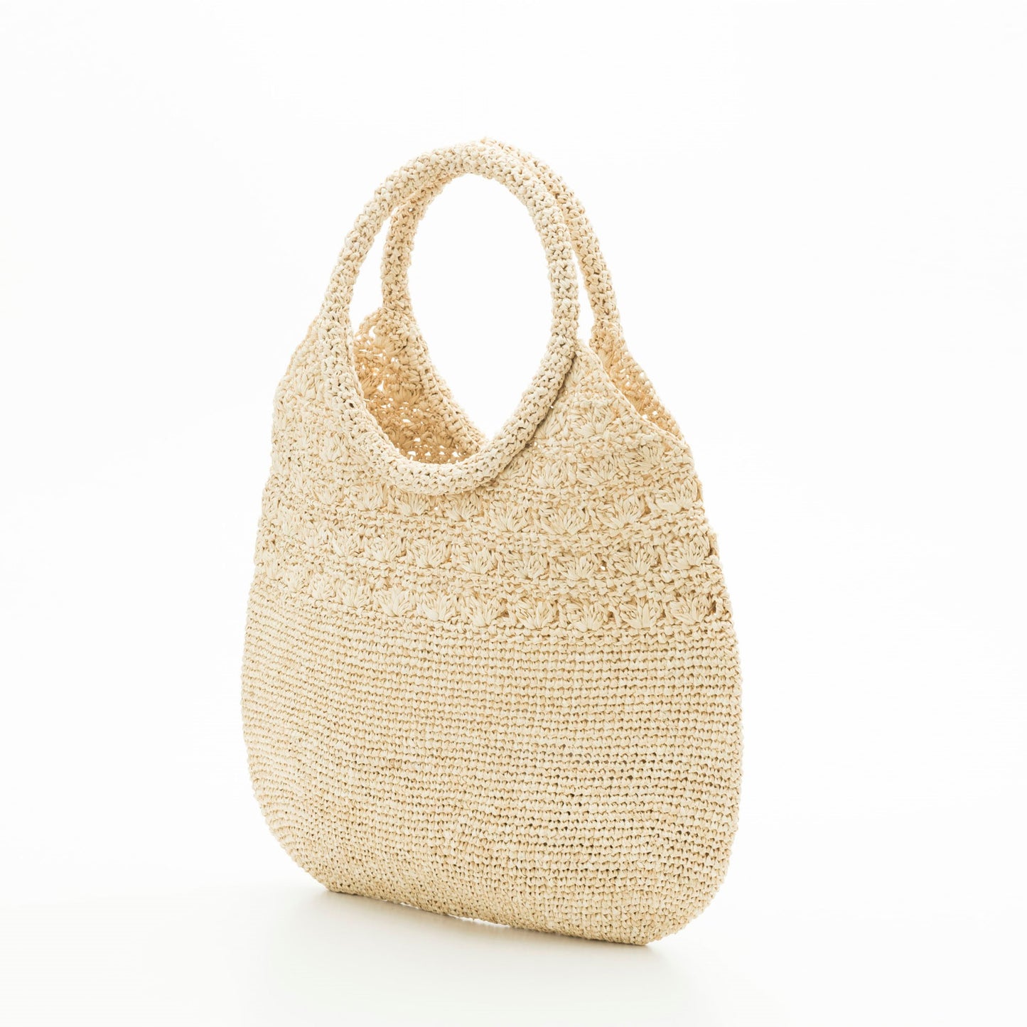 Hand Crochet Raffia Bag - Shell Bag