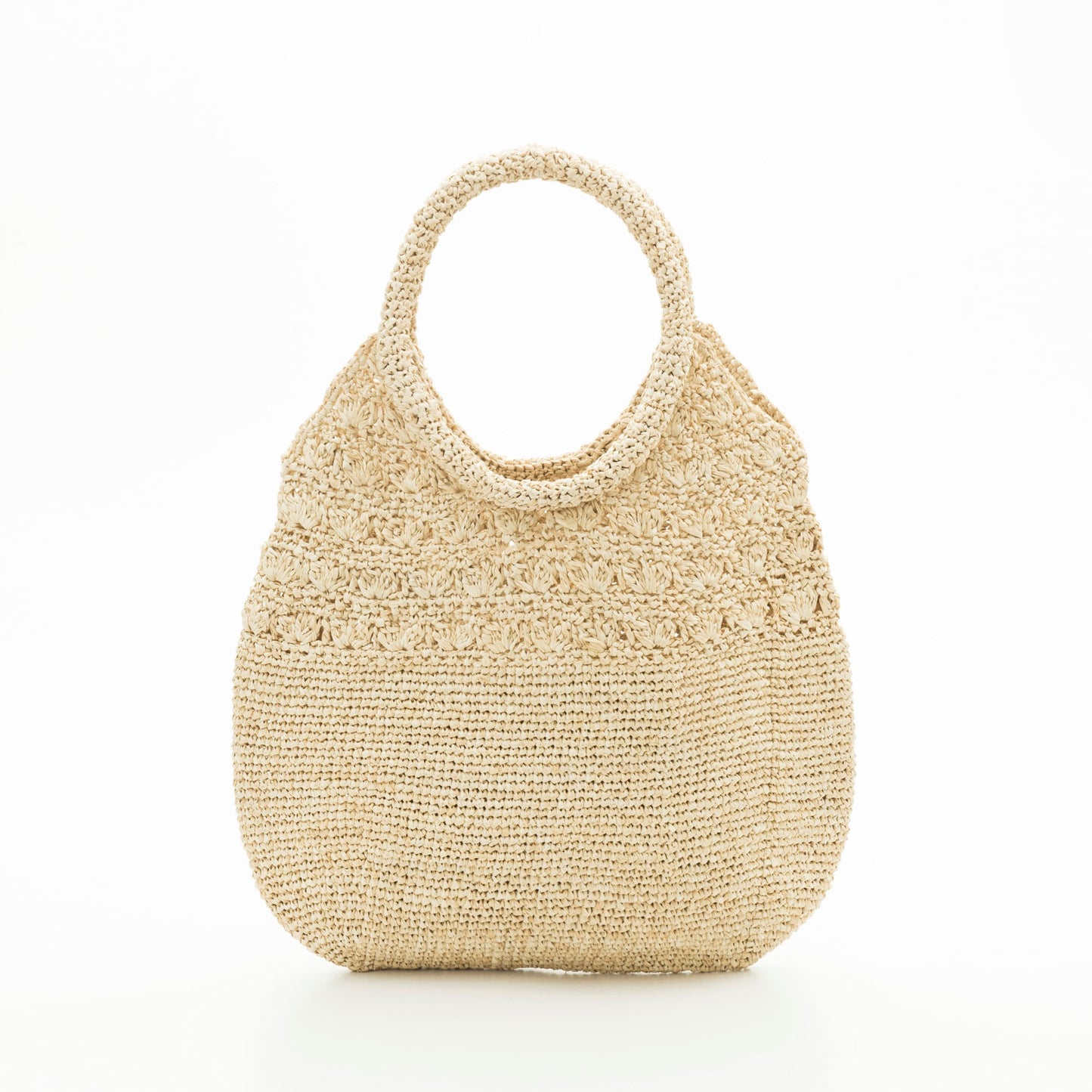 Hand Crochet Raffia Bag - Shell Bag