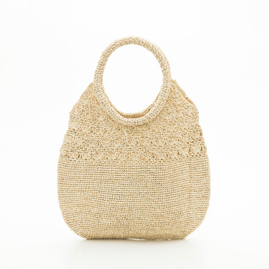 Hand Crochet Raffia Bag - Shell Bag