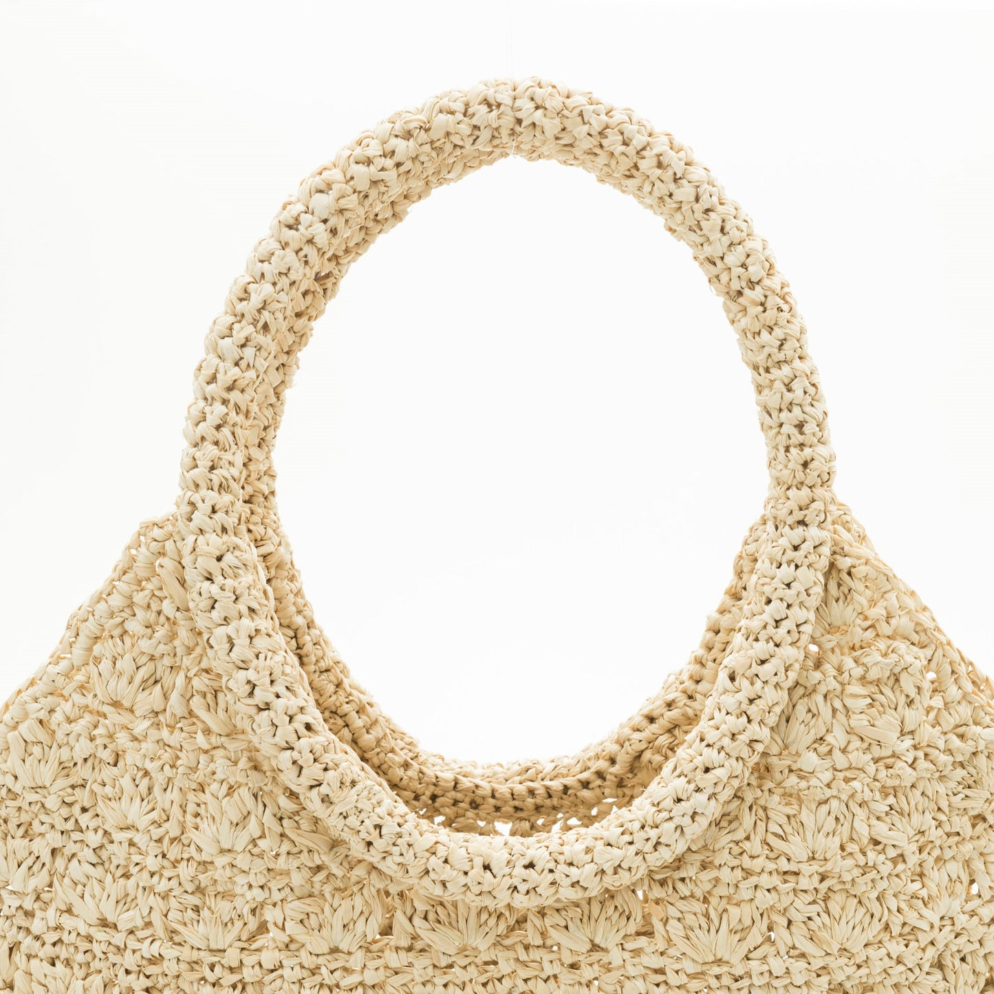 Hand Crochet Raffia Bag - Shell Bag