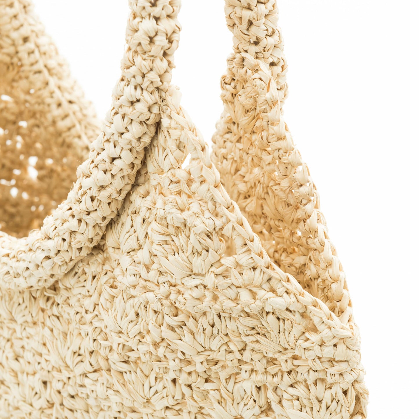 Hand Crochet Raffia Bag - Shell Bag