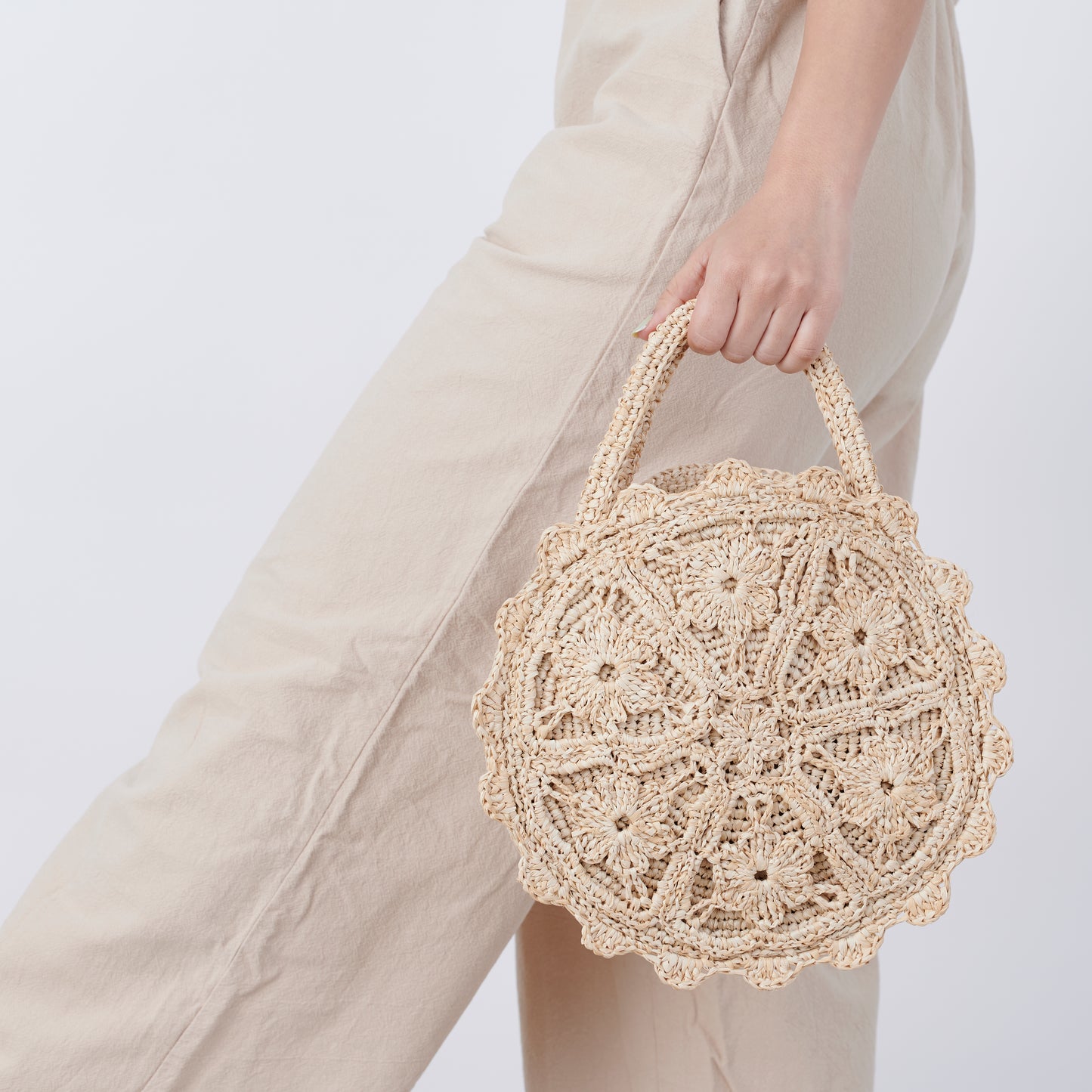 Hand Crochet Raffia Bag - MARIEL