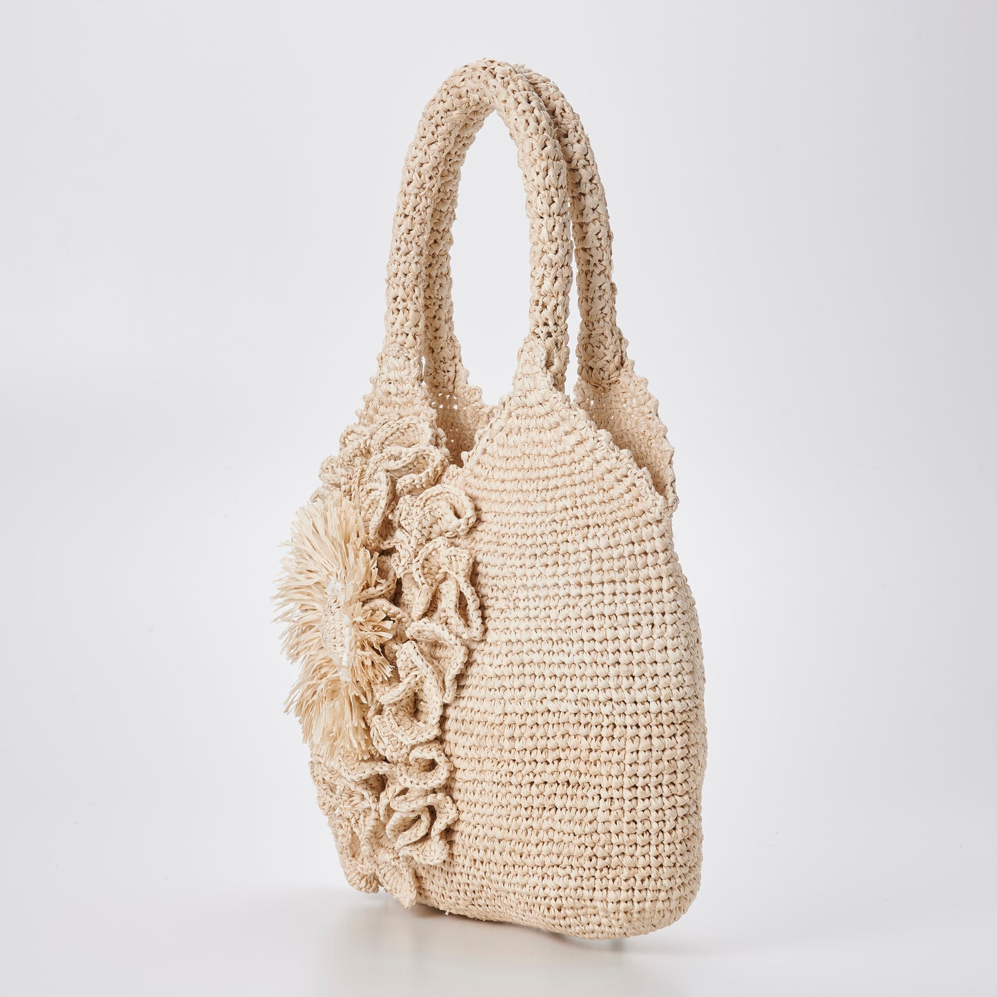Hand Crochet Raffia Bag - Sanjyu Bag
