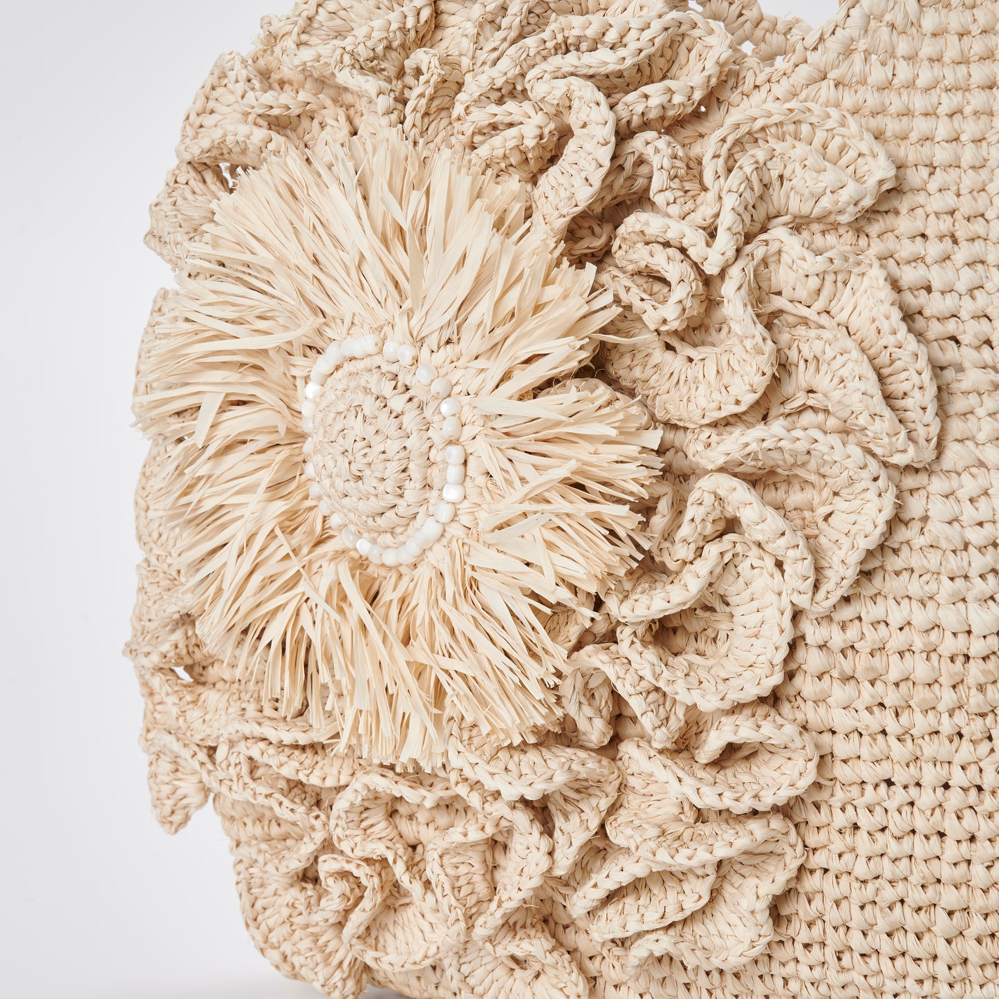 Hand Crochet Raffia Bag - Sanjyu Bag