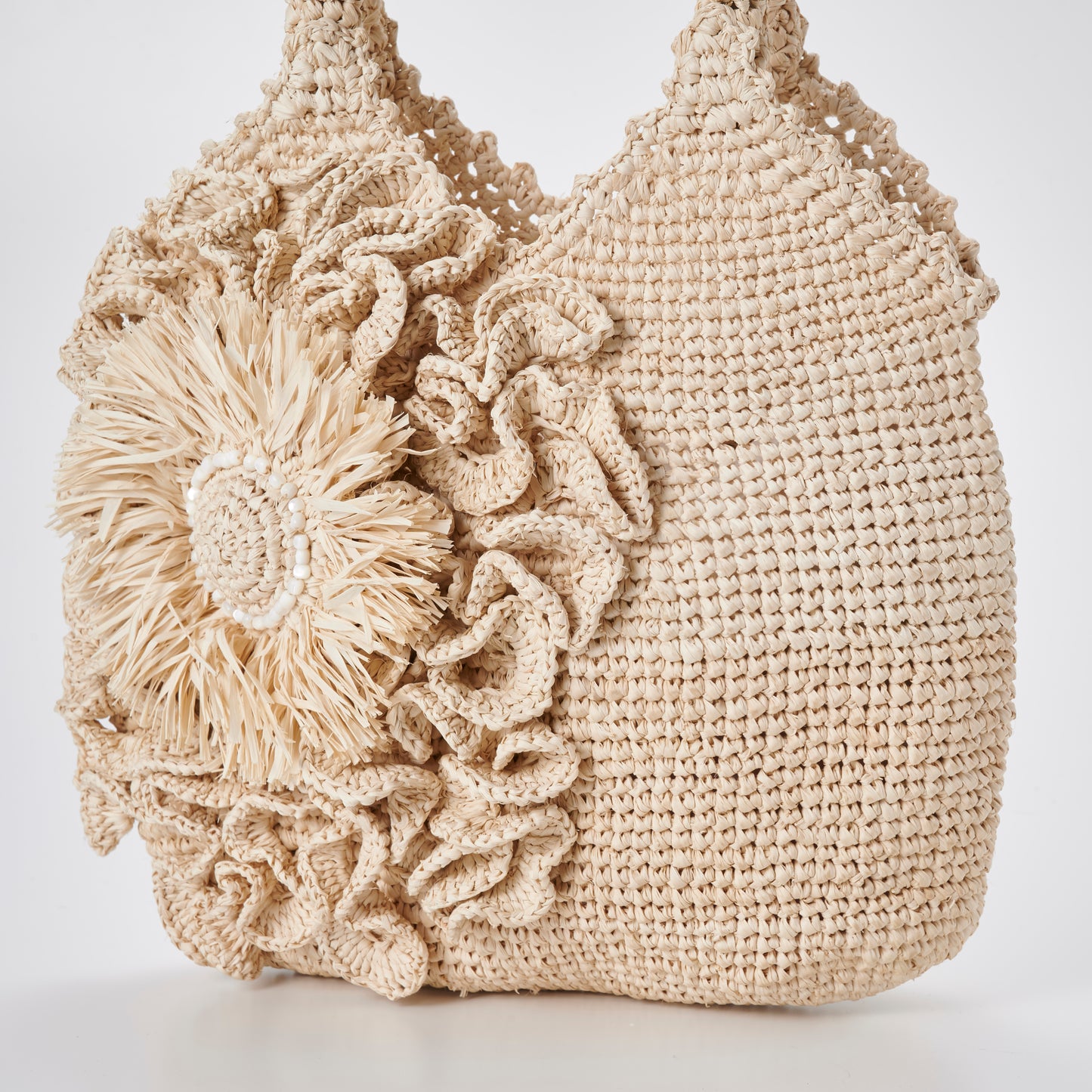 Hand Crochet Raffia Bag - Sanjyu Bag
