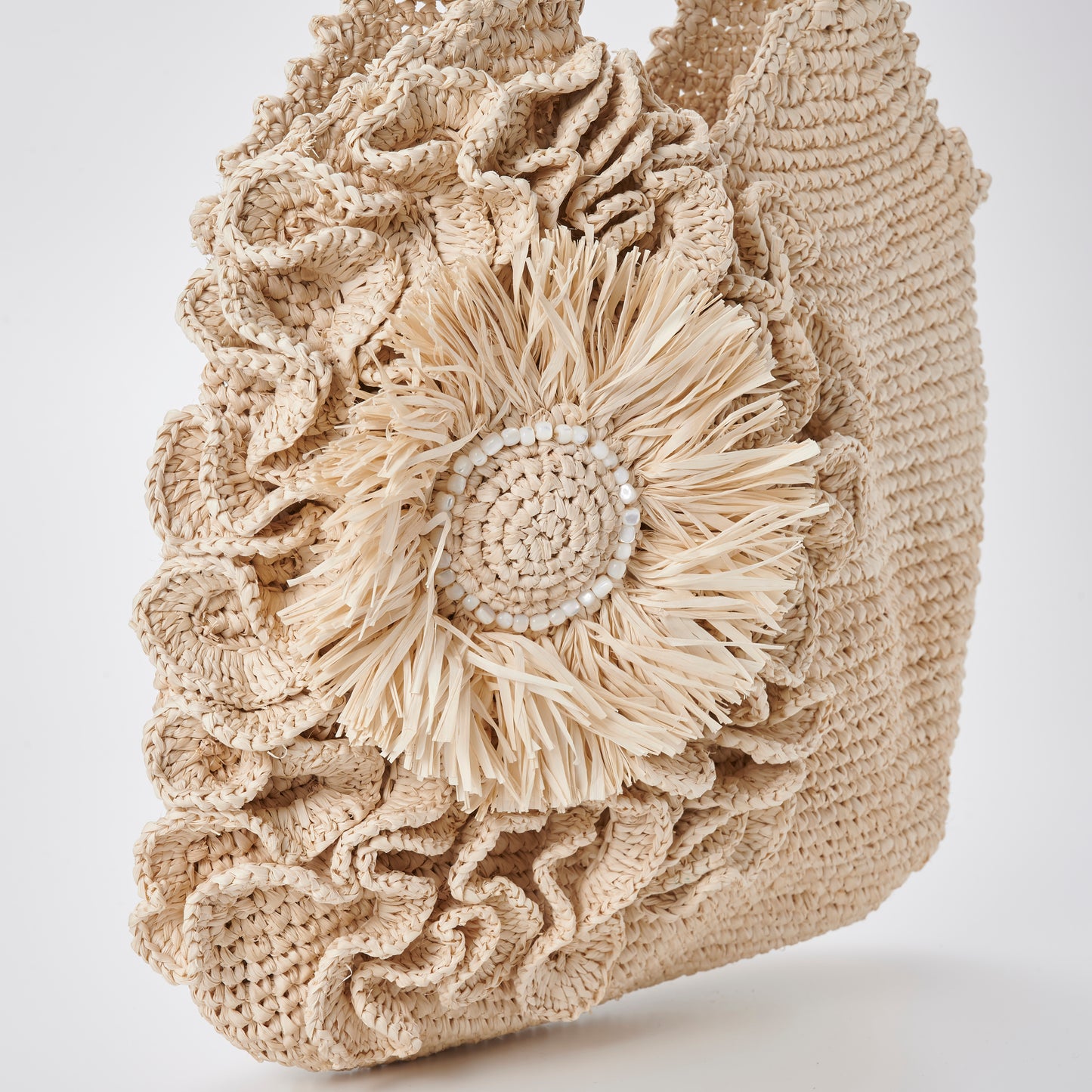 Hand Crochet Raffia Bag - Sanjyu Bag
