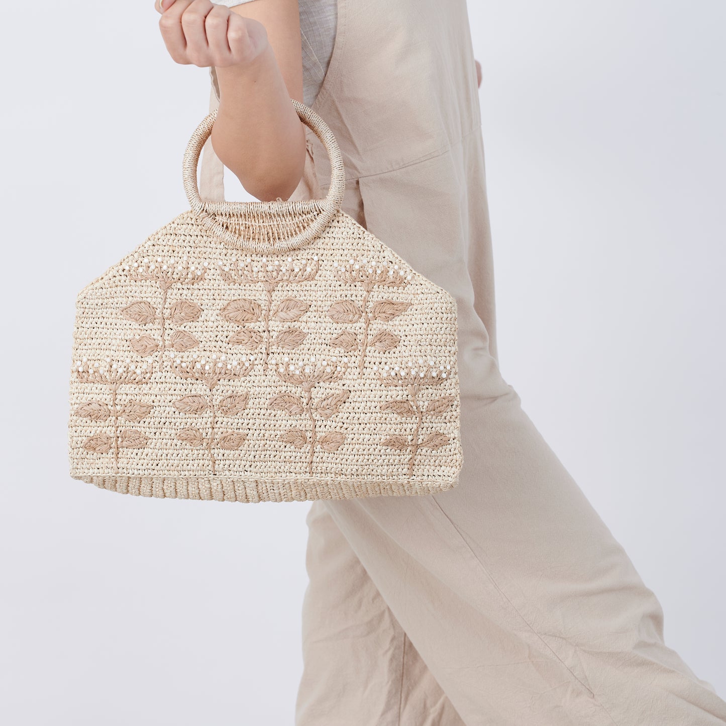 Hand Crochet Raffia Bag - MONICA