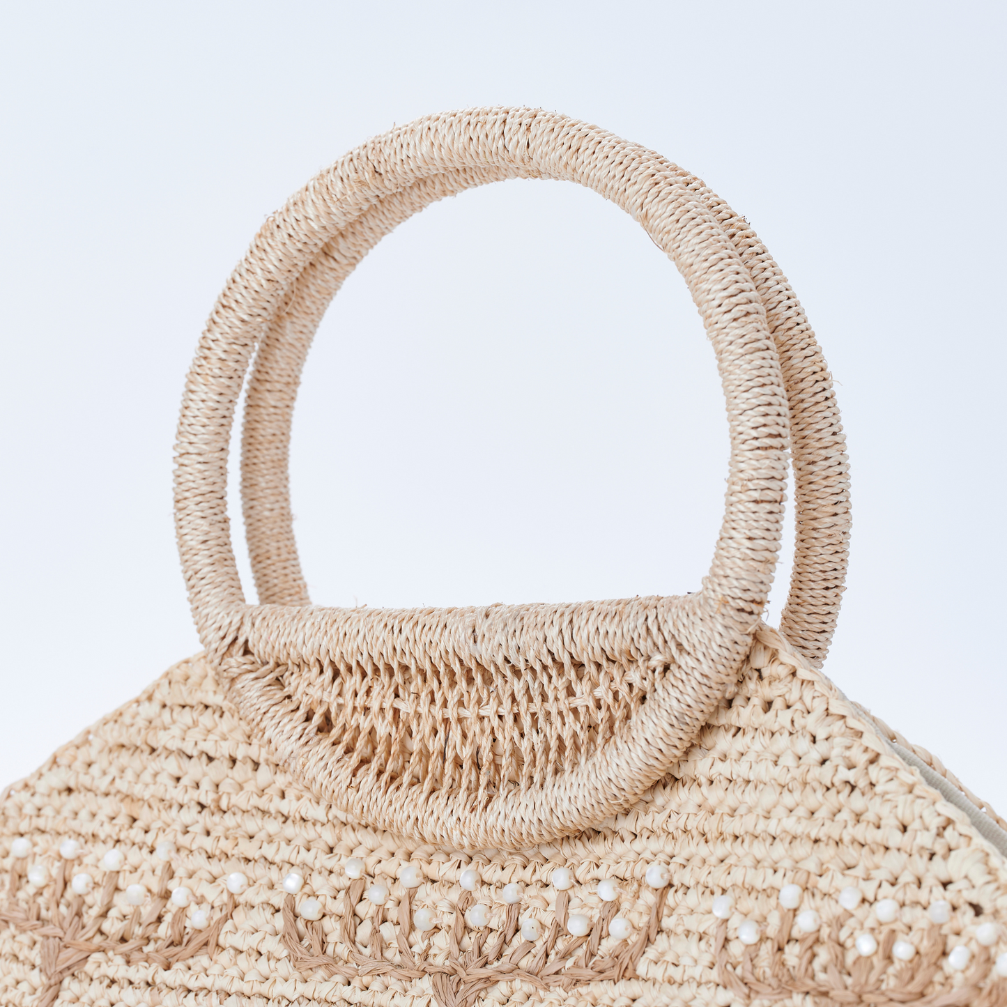 Hand Crochet Raffia Bag - MONICA