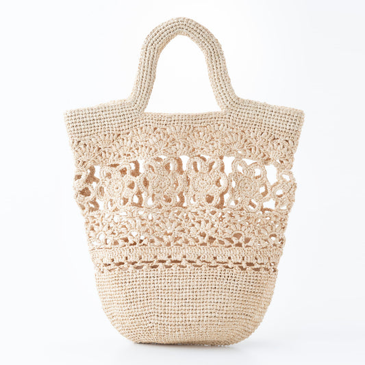Hand Crochet Raffia Bag - ANEMONE