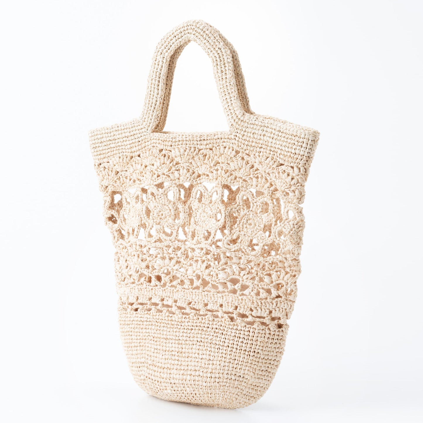 Hand Crochet Raffia Bag - ANEMONE