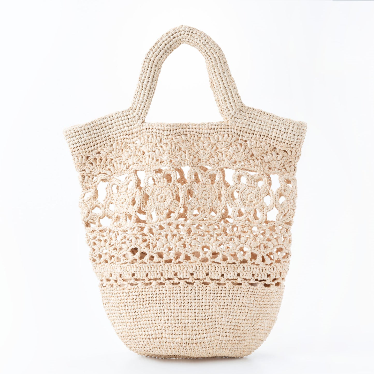 Hand Crochet Raffia Bag - ANEMONE