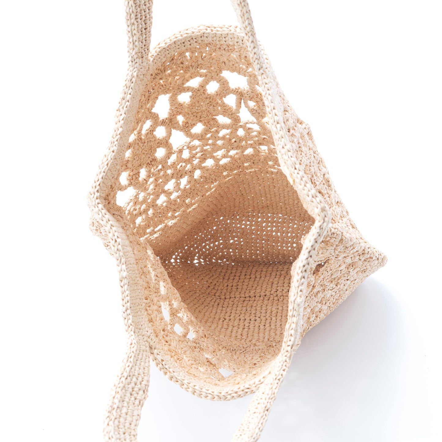 Hand Crochet Raffia Bag - ANEMONE
