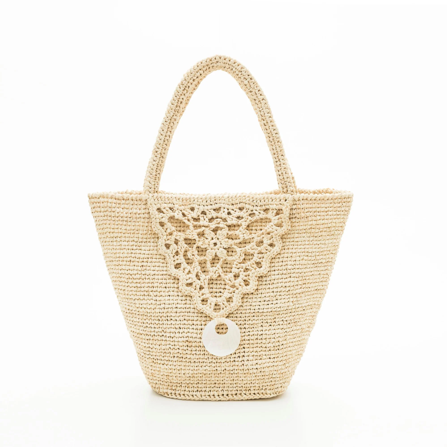Hand Crochet Raffia Bag - BABE