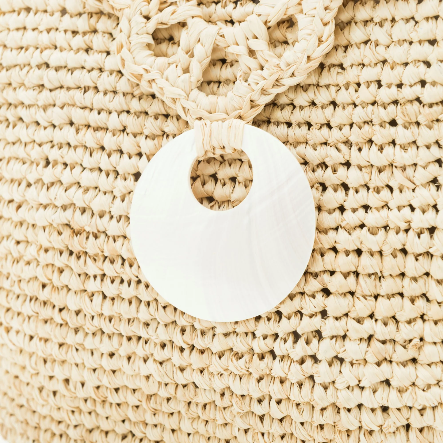Hand Crochet Raffia Bag - BABE