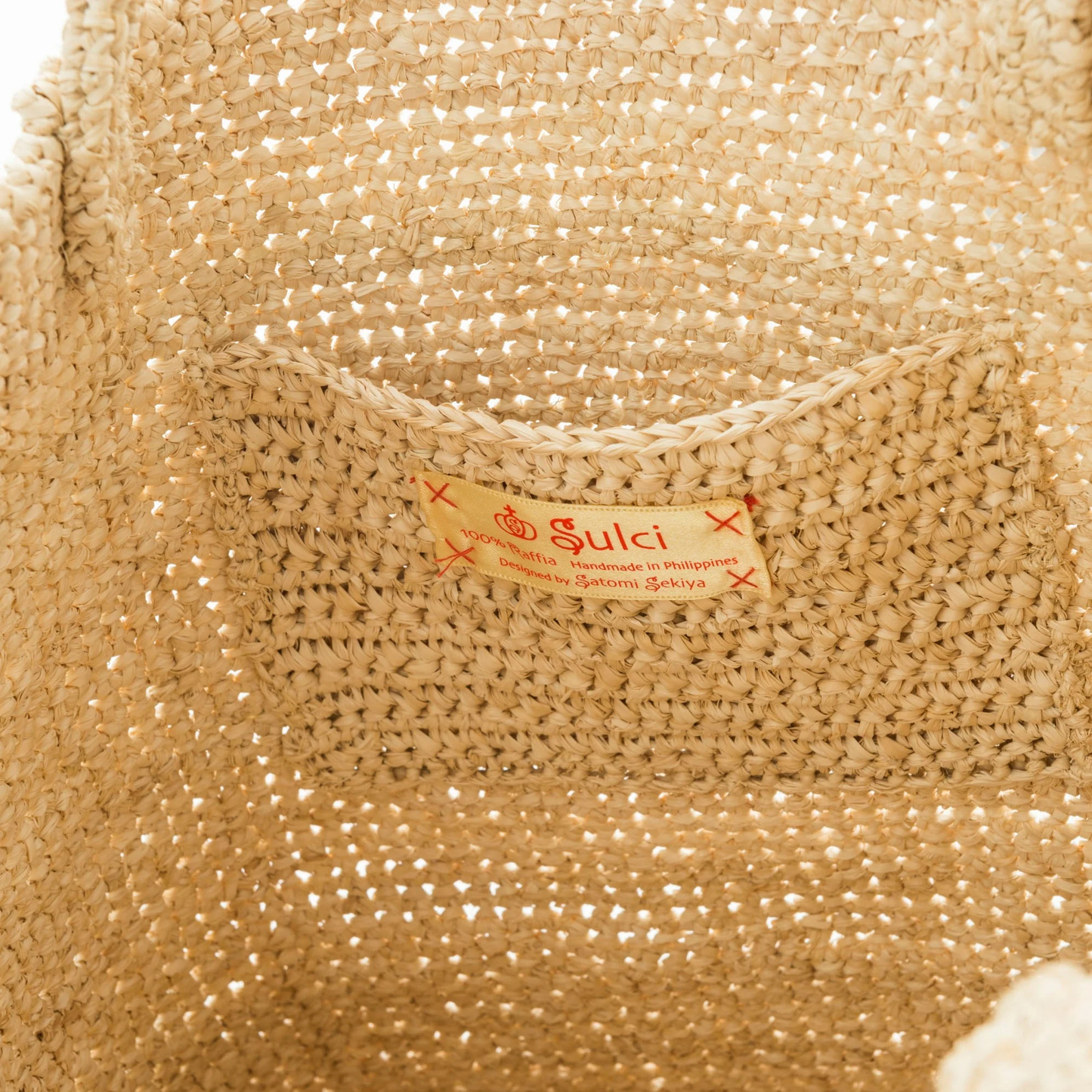 Hand Crochet Raffia Bag - BABE