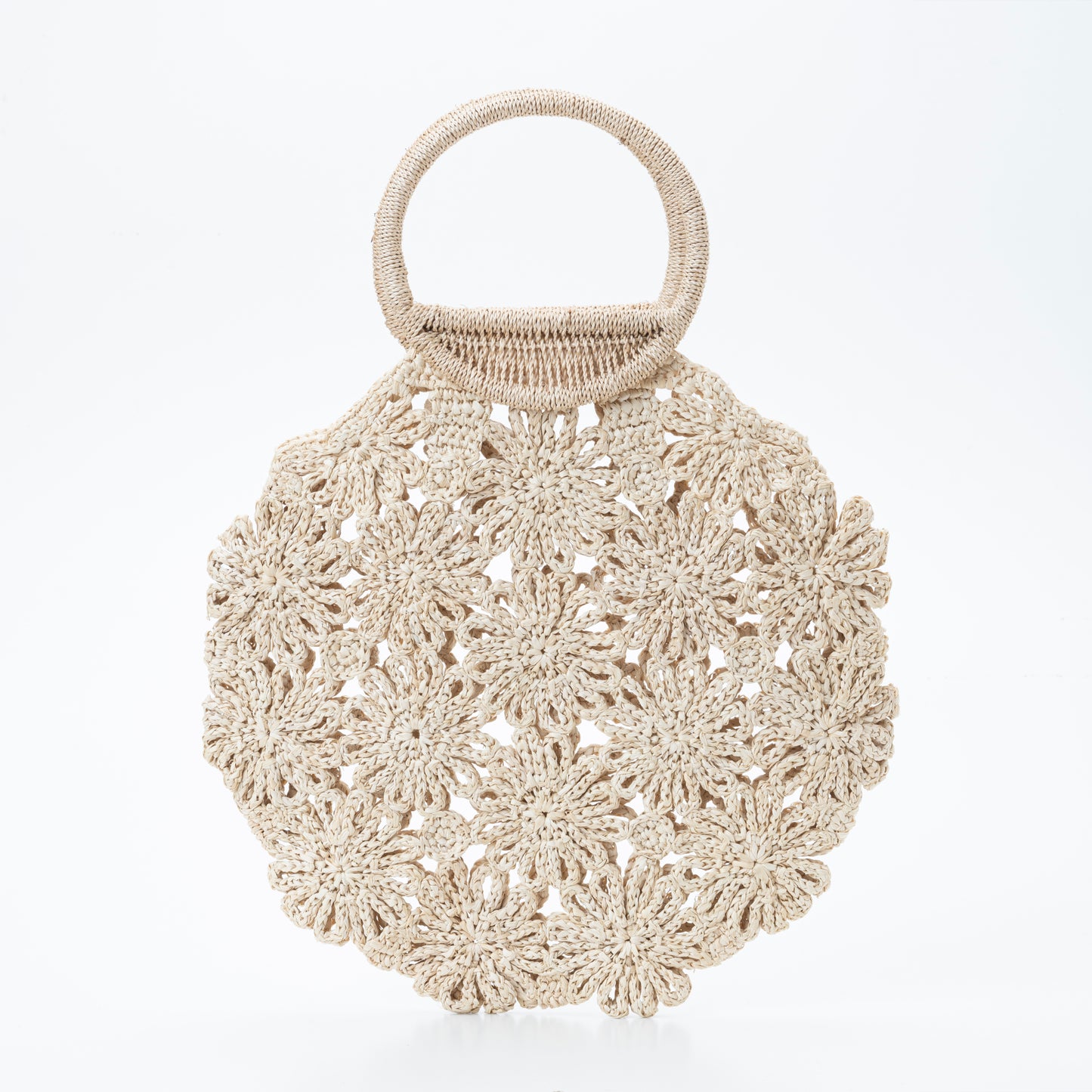 Hand Crochet Raffia Bag - BELLA