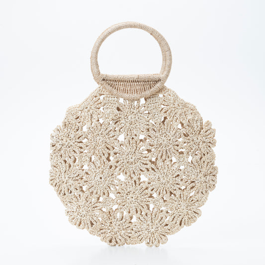 Hand Crochet Raffia Bag - BELLA