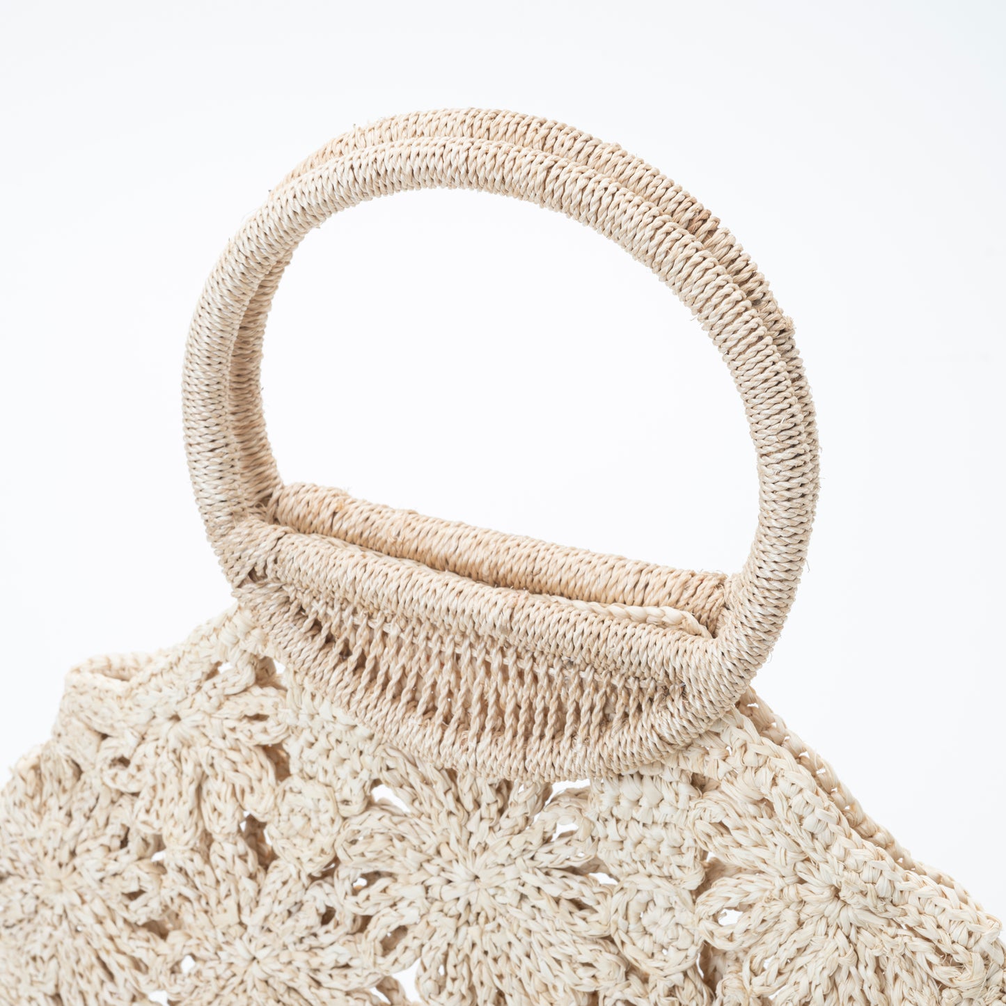 Hand Crochet Raffia Bag - BELLA