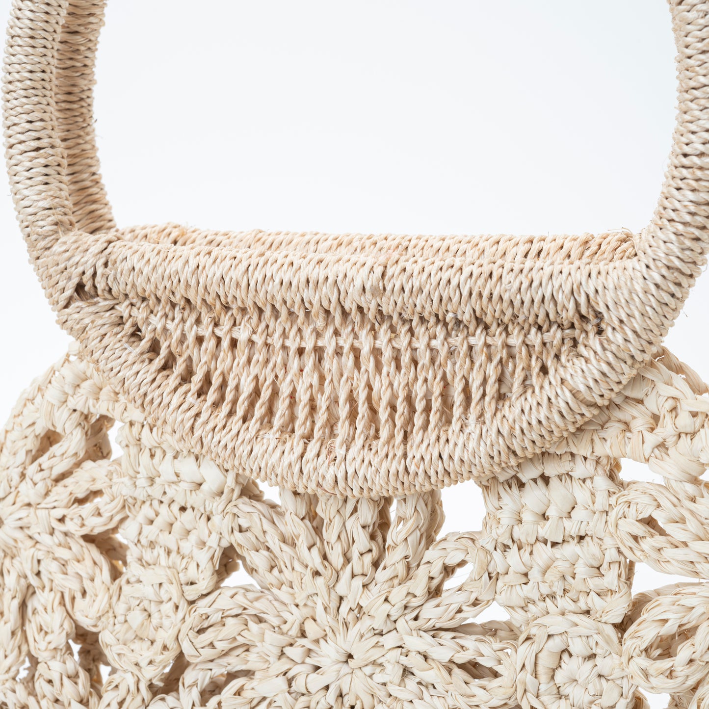 Hand Crochet Raffia Bag - BELLA