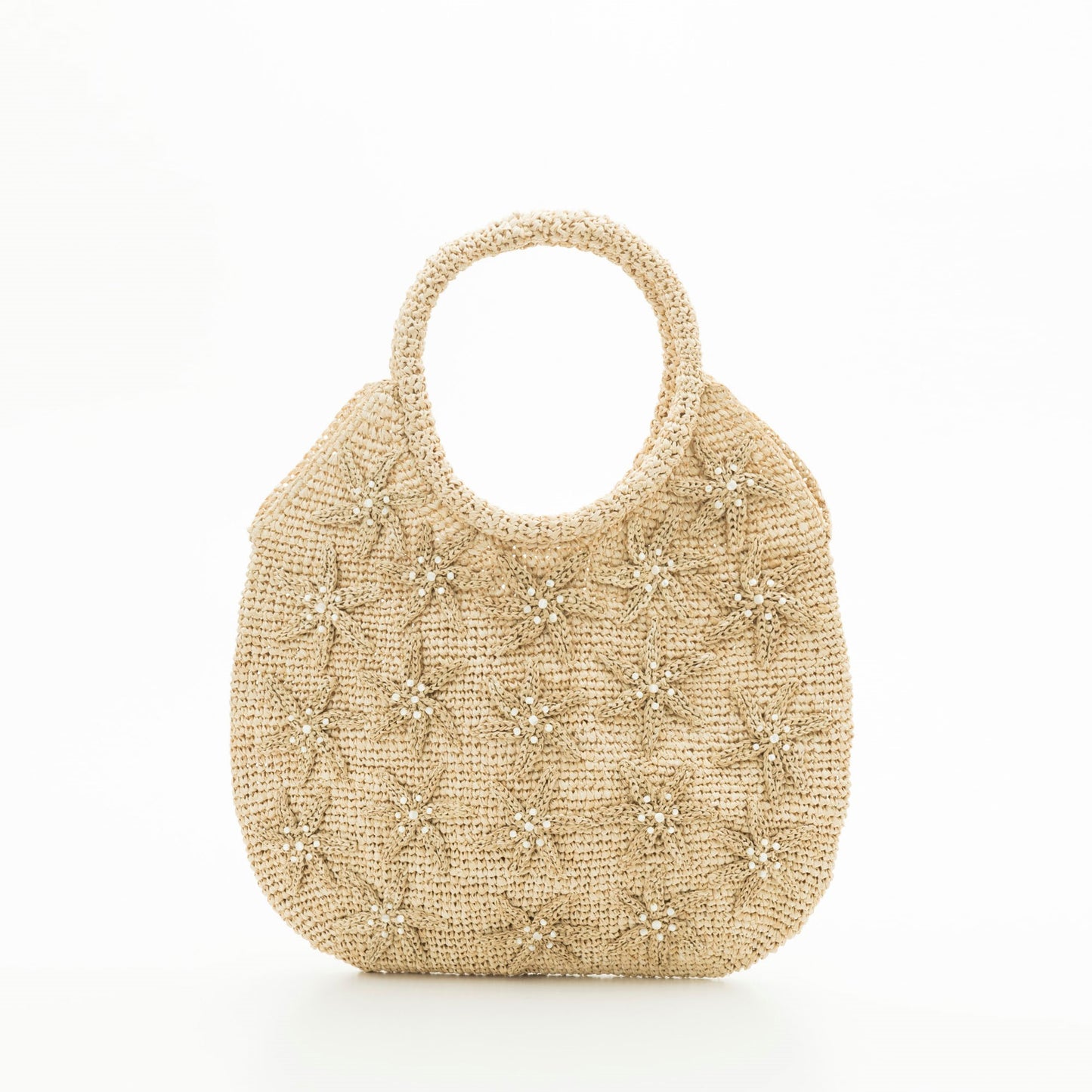 Hand Crochet Raffia Bag - BLOSSOM
