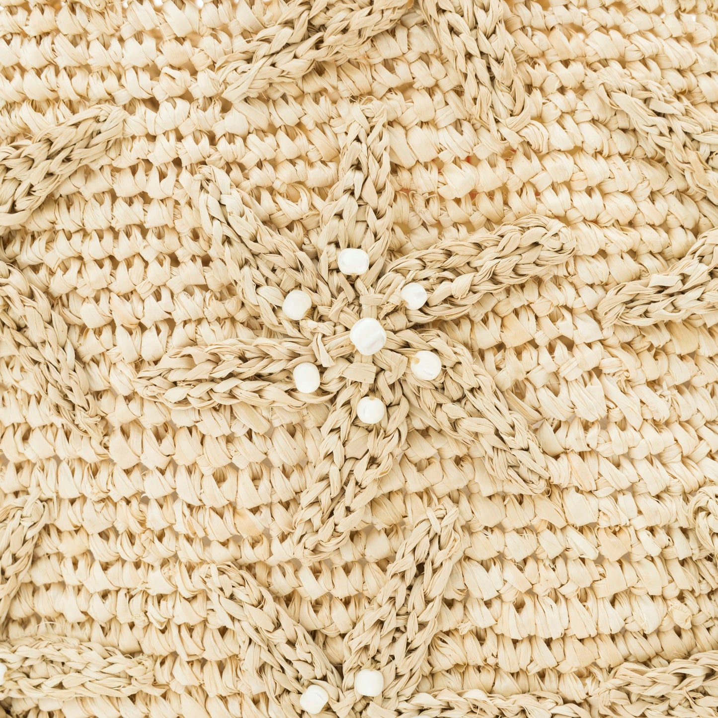 Hand Crochet Raffia Bag - BLOSSOM