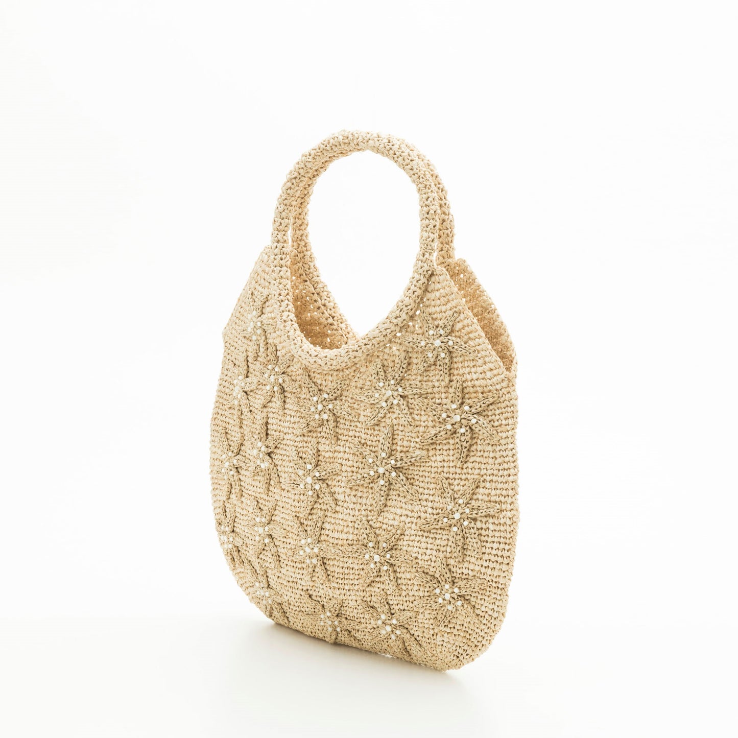 Hand Crochet Raffia Bag - BLOSSOM