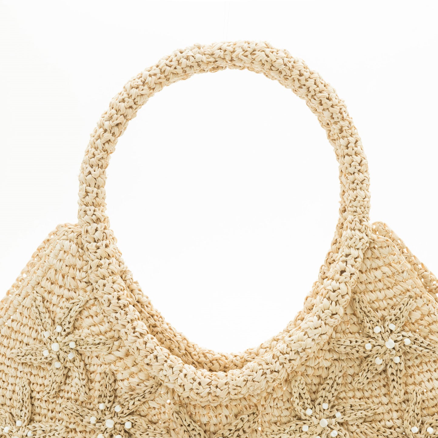 Hand Crochet Raffia Bag - BLOSSOM