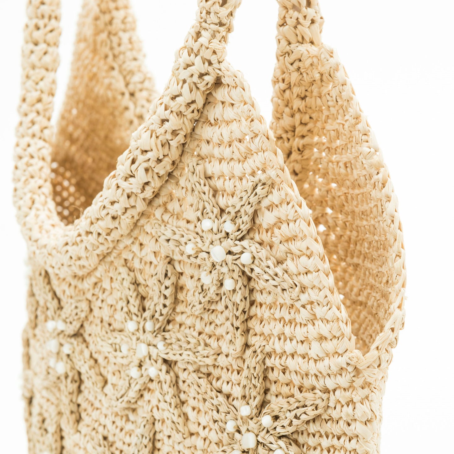 Hand Crochet Raffia Bag - BLOSSOM