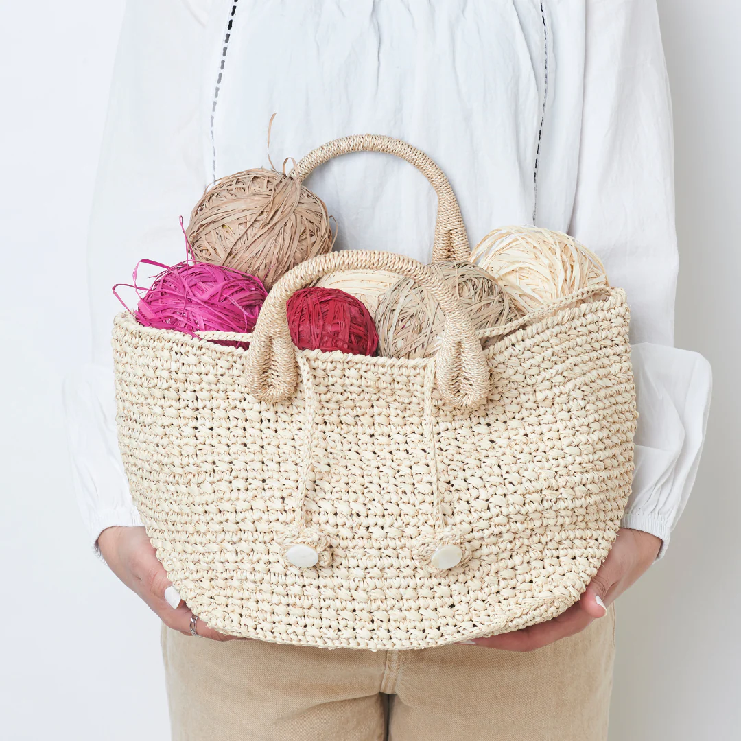 Hand Crochet Raffia Bag - CHACHA