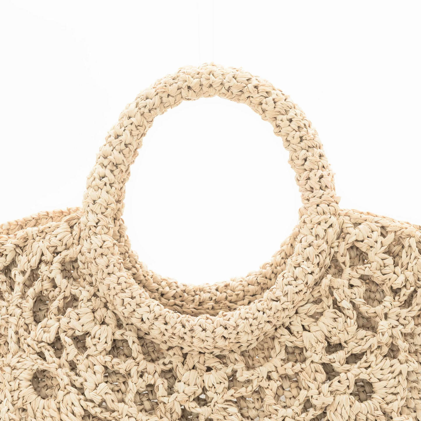 Hand Crochet Raffia Bag - CROWN