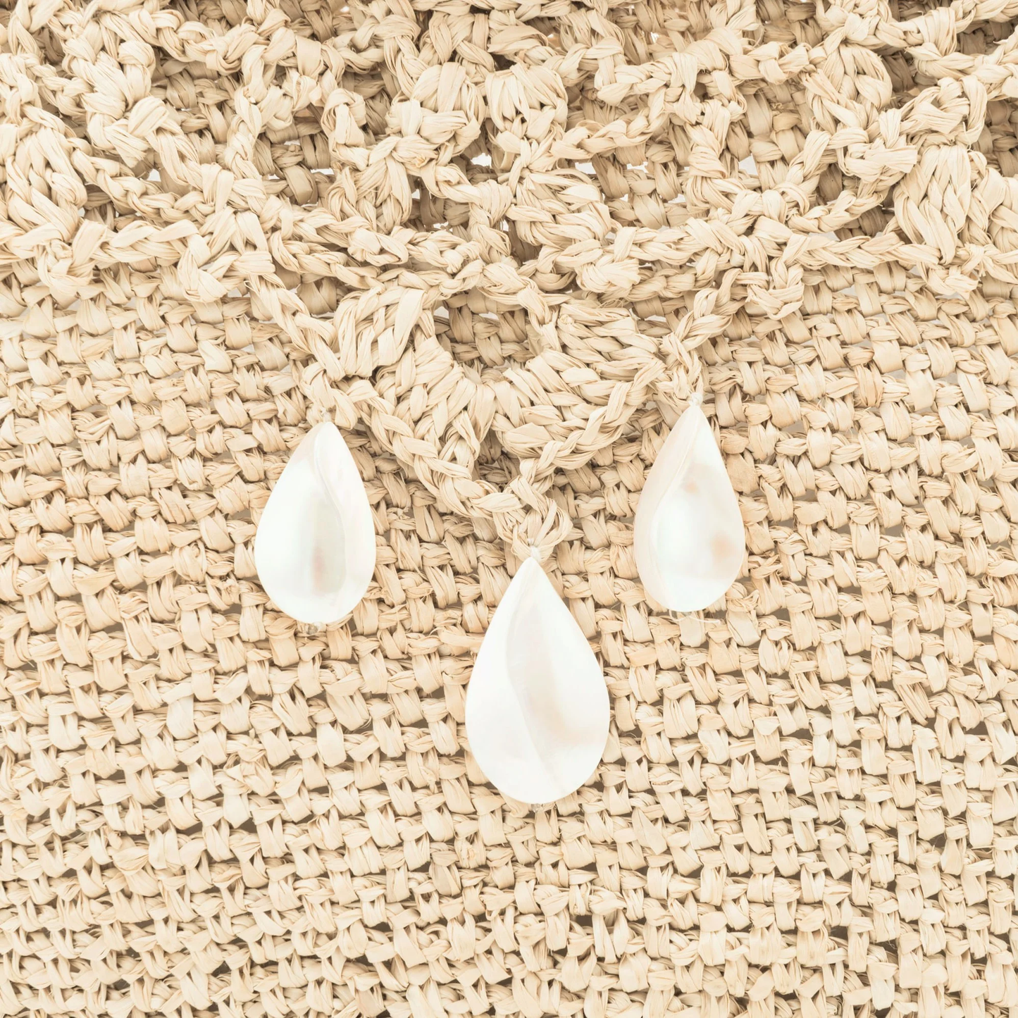 Hand Crochet Raffia Bag - CROWN