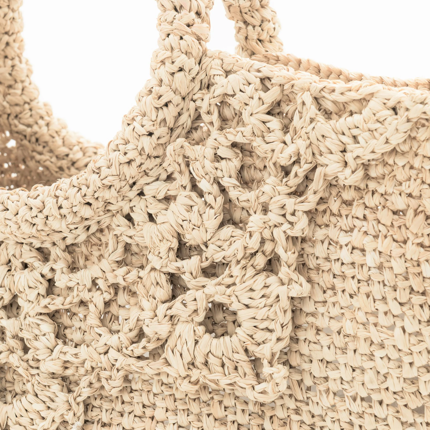 Hand Crochet Raffia Bag - CROWN