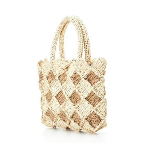 Hand Crochet Raffia Bag - DIA