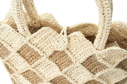 Hand Crochet Raffia Bag - DIA