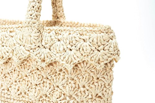 Hand Crochet Raffia Bag - ELLY