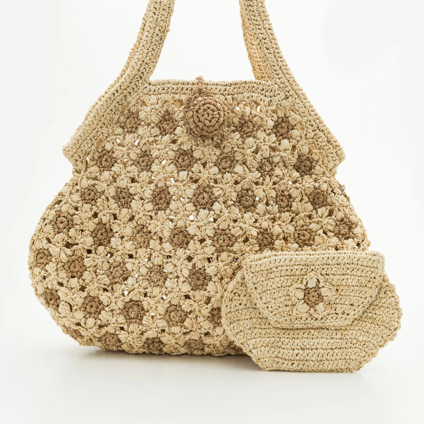 Hand Crochet Raffia Bag - FLORIAN