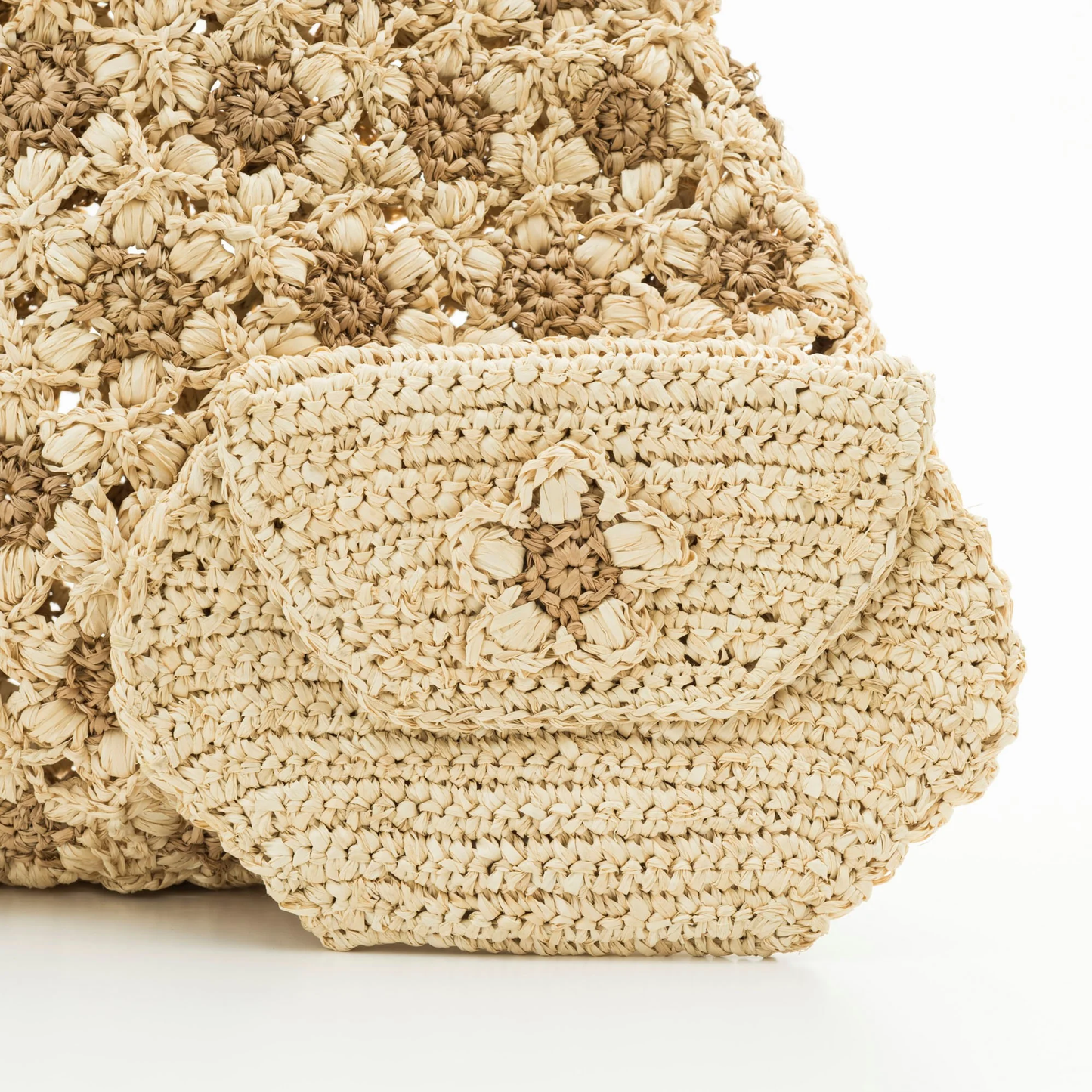 Hand Crochet Raffia Bag - FLORIAN