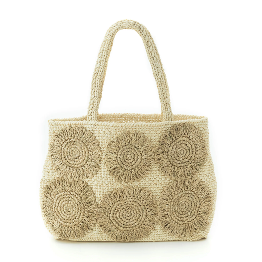 Hand Crochet Raffia Bag - GEM