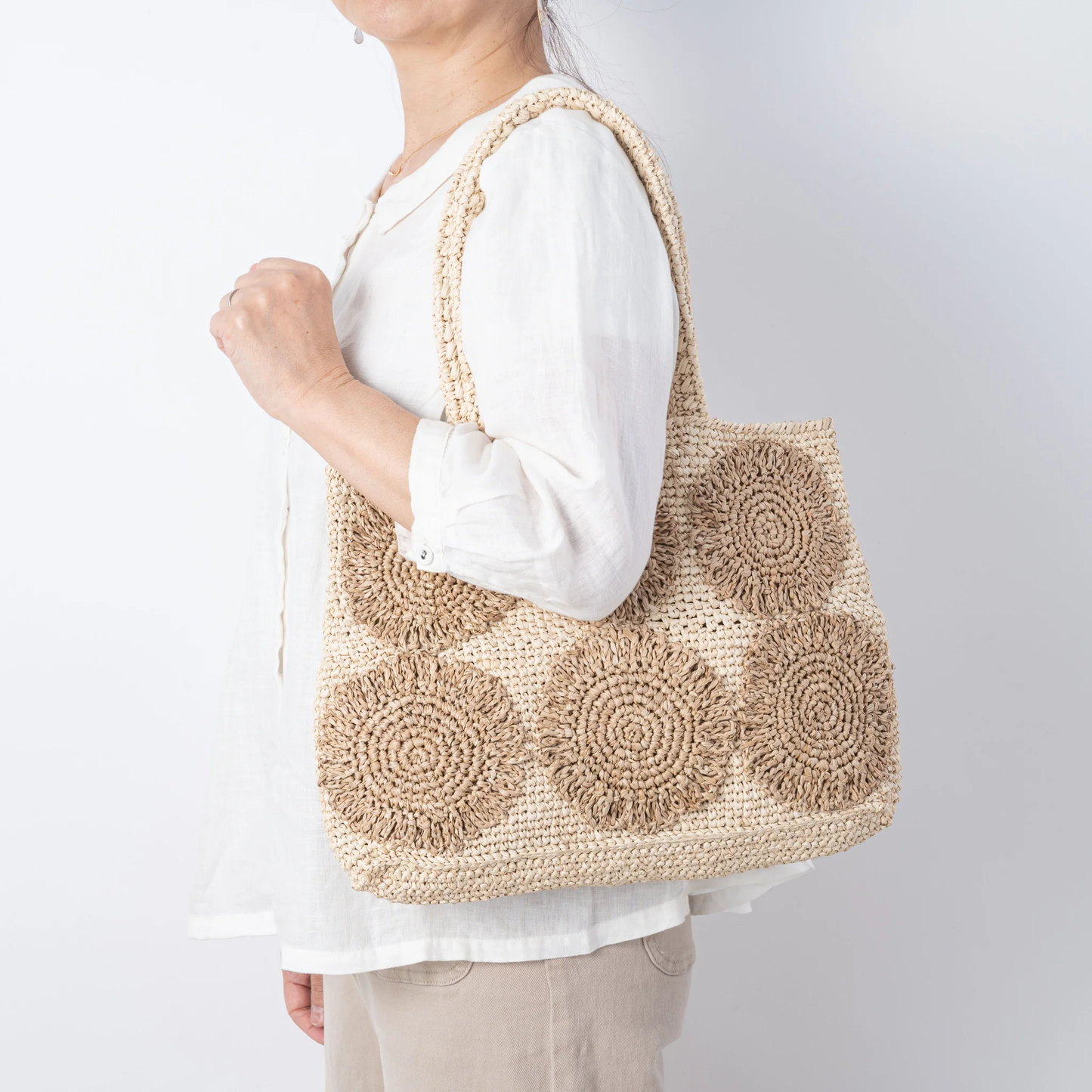 Hand Crochet Raffia Bag - GEM