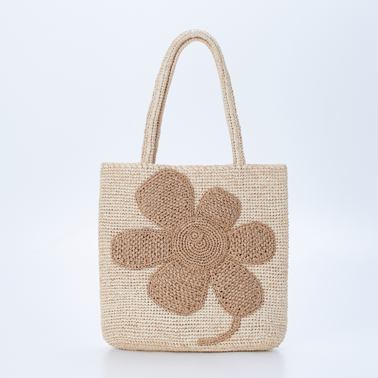 Hand Crochet Raffia Bag - GINA