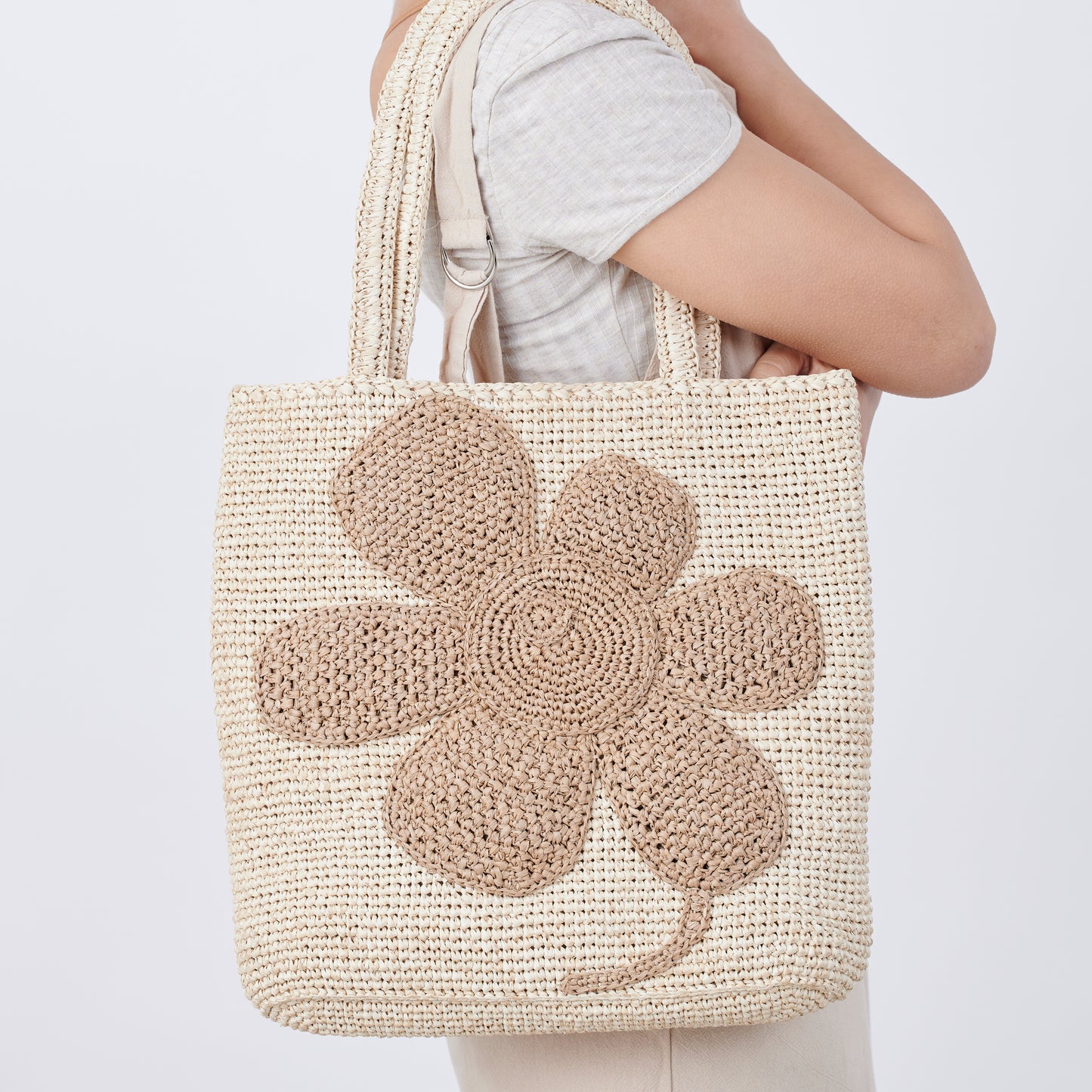 Hand Crochet Raffia Bag - GINA