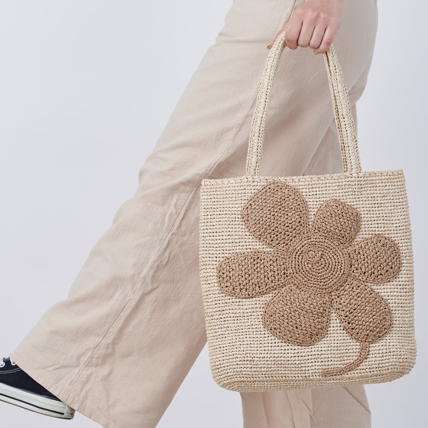 Hand Crochet Raffia Bag - GINA