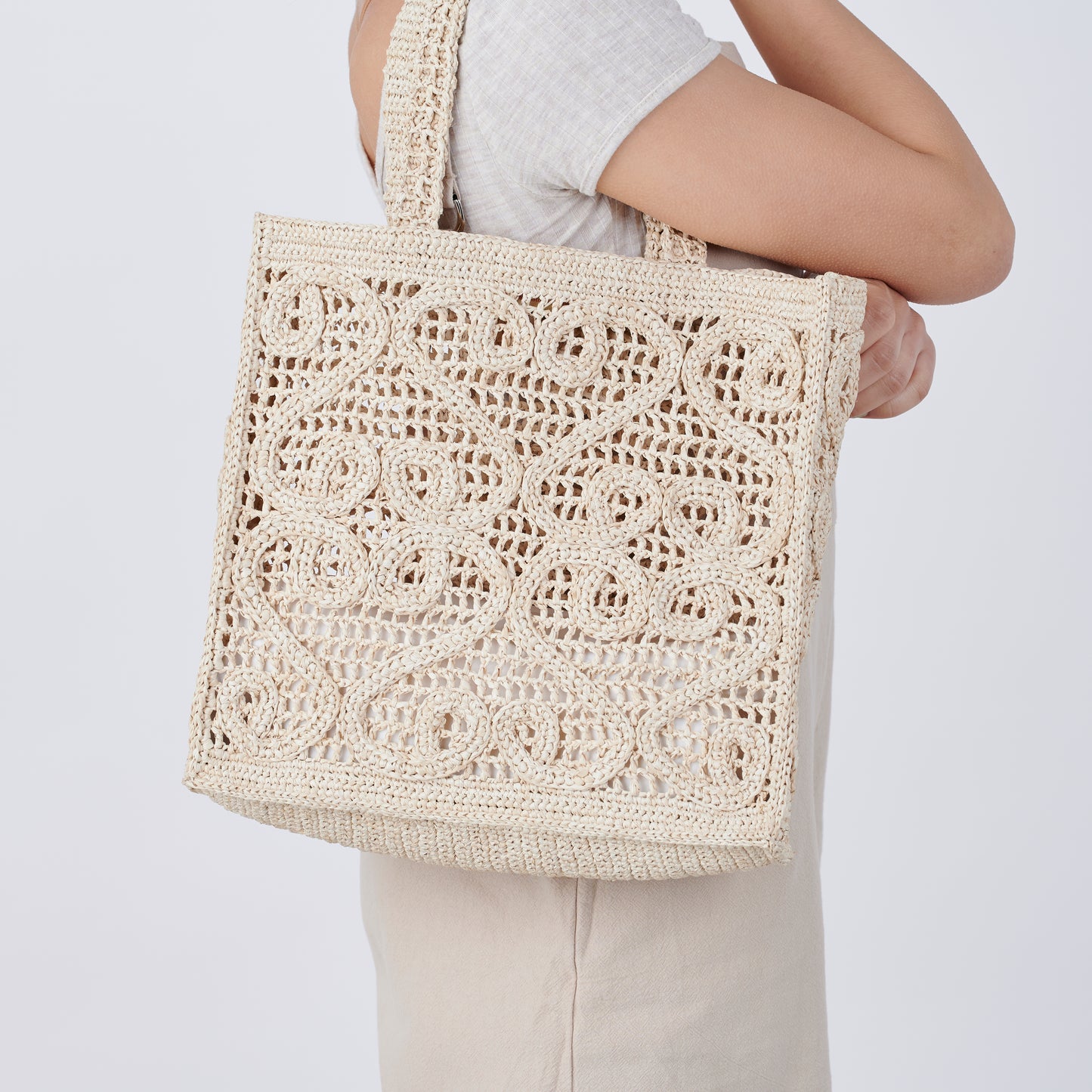 Hand Crochet Raffia Bag - HARP