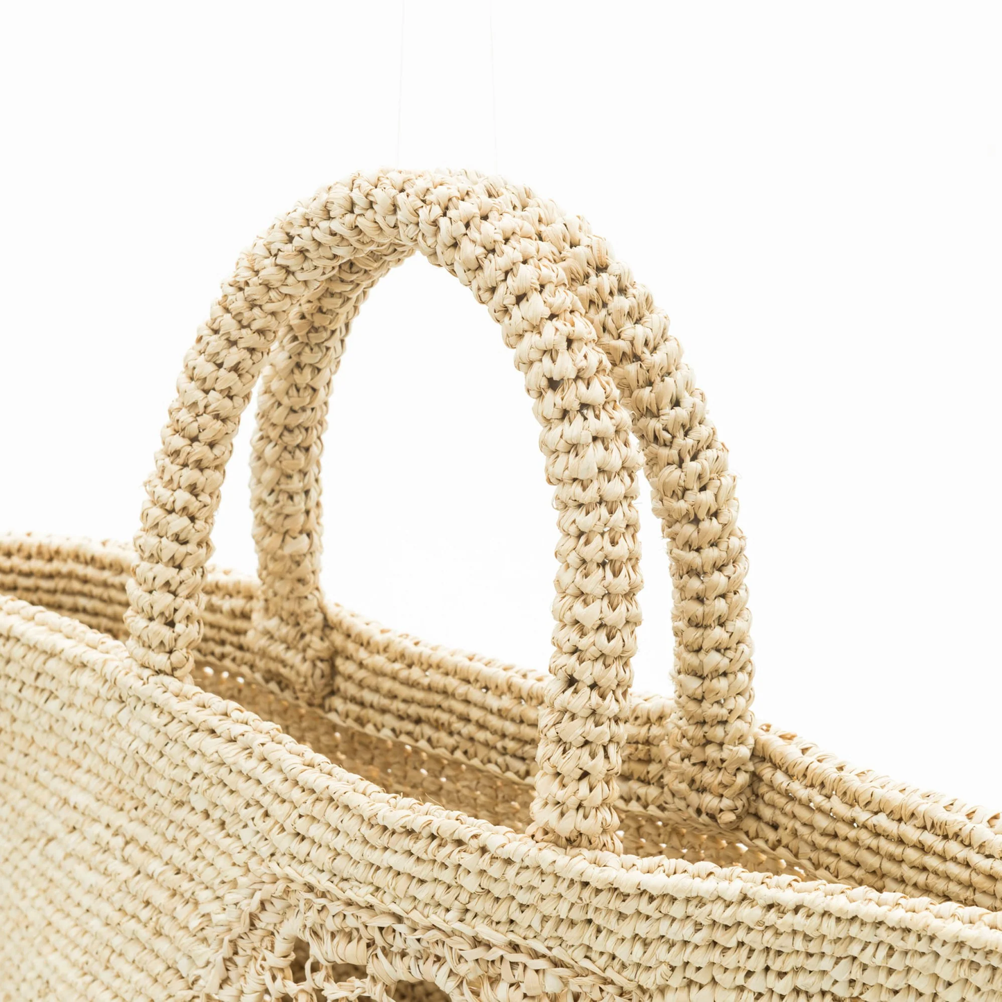 Hand Crochet Raffia Bag - HEXA